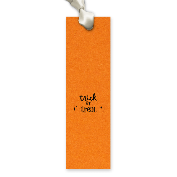 25 Trick Or Treat Bookmark - Personalized Bookmark (Foil)