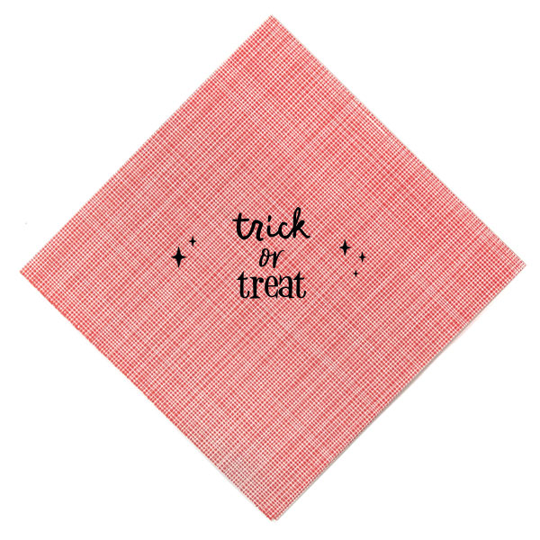 50 Trick Or Treat Napkin - Personalized Cocktail Napkin (Foil)