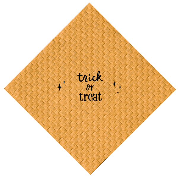50 Trick Or Treat Napkin - Personalized Cocktail Napkin (Foil)