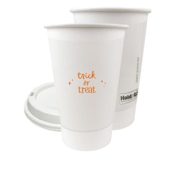50 Trick Or Treat Cup - Personalized 16-oz. Double Wall Paper Hot Cup (Ink)