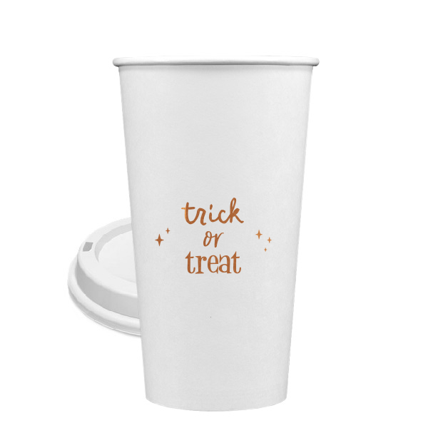 50 Trick Or Treat Cup - Personalized 20-oz. Single Wall Paper Hot Cup (Ink)