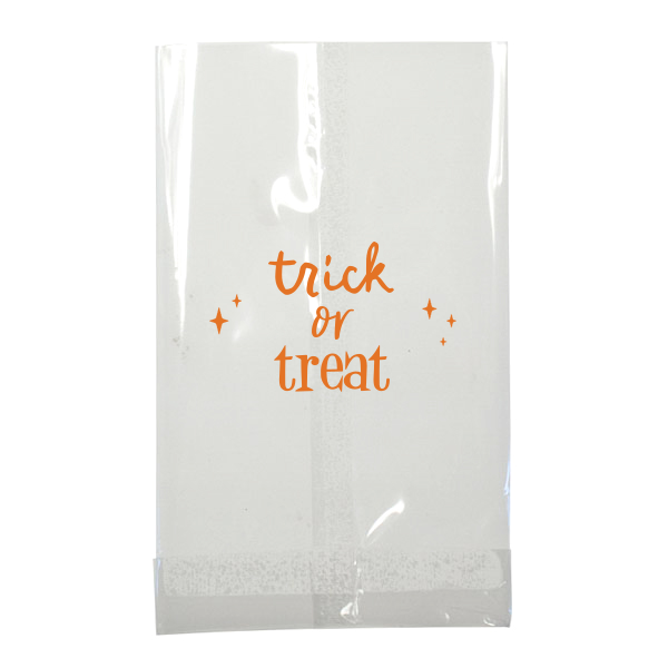 25 Trick Or Treat Bag - Personalized Small Cellophane Bag (Foil)