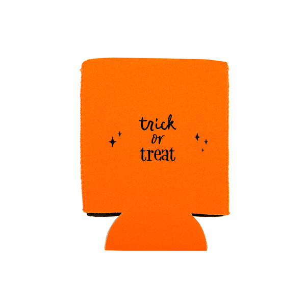 12 Trick Or Treat Can Cooler - Personalized Flat Can Cooler (Ink)