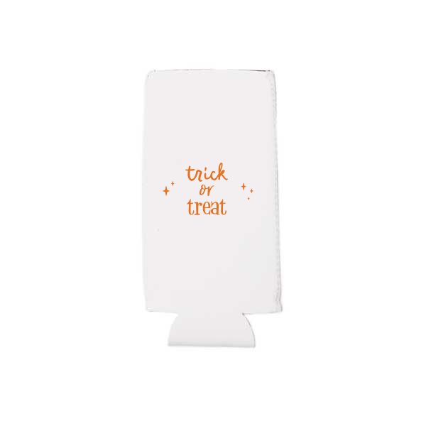 12 Trick Or Treat Can Cooler - Personalized Flat Can Cooler (Ink)