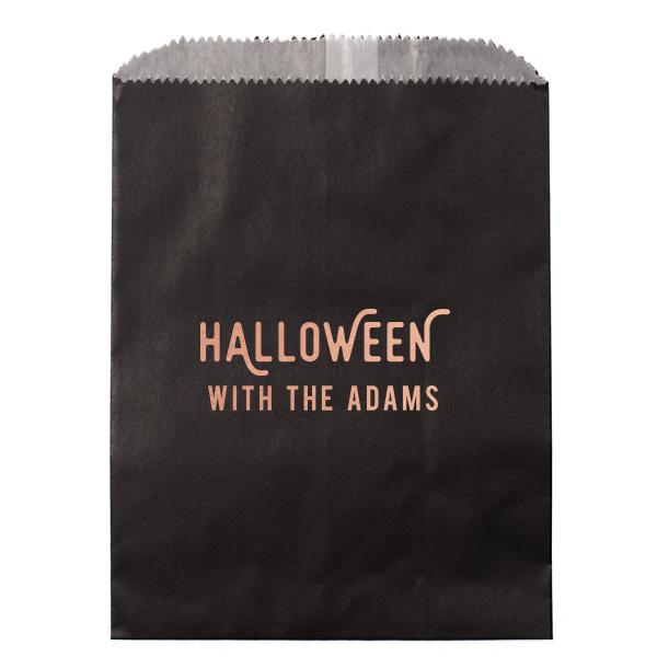 25 Light Up the Halloween Night Bag - Personalized Cookie Bag (Foil)