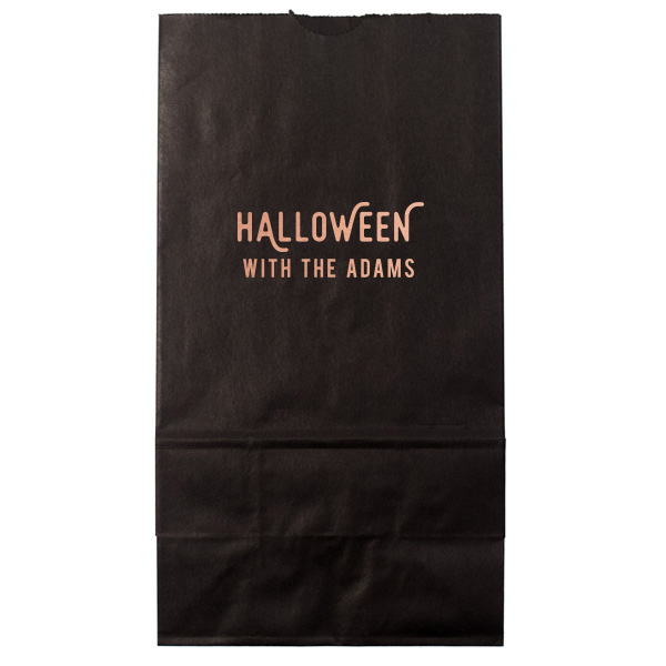 25 Light Up the Halloween Night Bag - Personalized Lunch Bag (Foil)