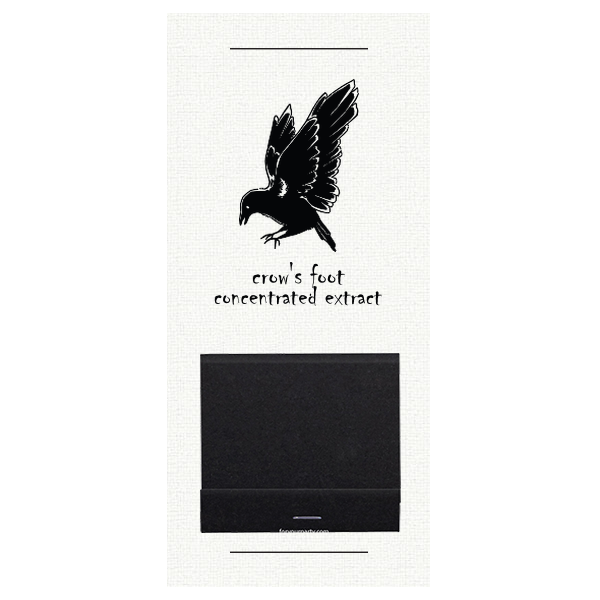 50 Crow's Foot Sprinkler Sleeve - Personalized Sparkler Sleeve with Matchbook (Foil)