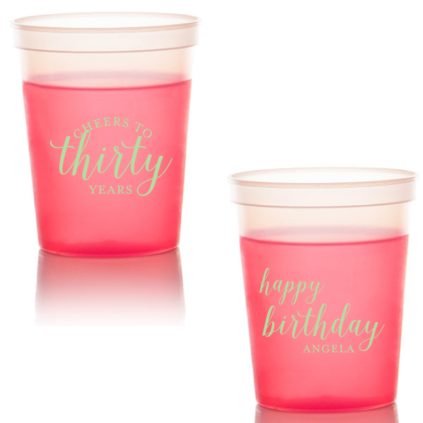 50 Cheers to Years Cup - Personalized Birthday 16-oz. Color Changing Cup (Ink)
