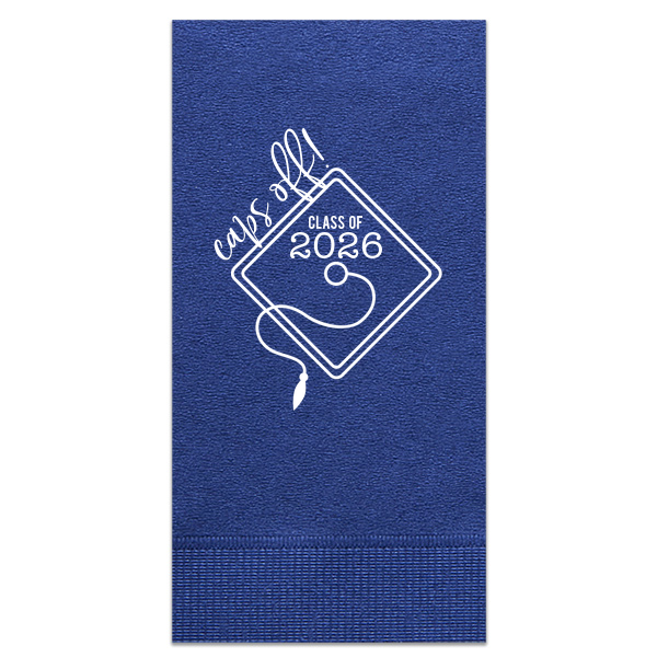 Our personalized Light Navy Cocktail Napkin with Matte White Foil has a Grad Cap Frame graphic and is good for use in Graduation, Frames themed parties and will add that special attention to detail that cannot be overlooked.