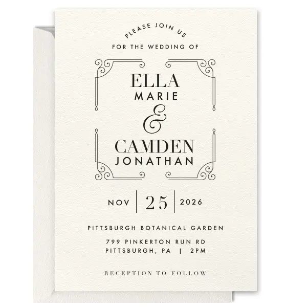 Regal Wedding Invitation 
