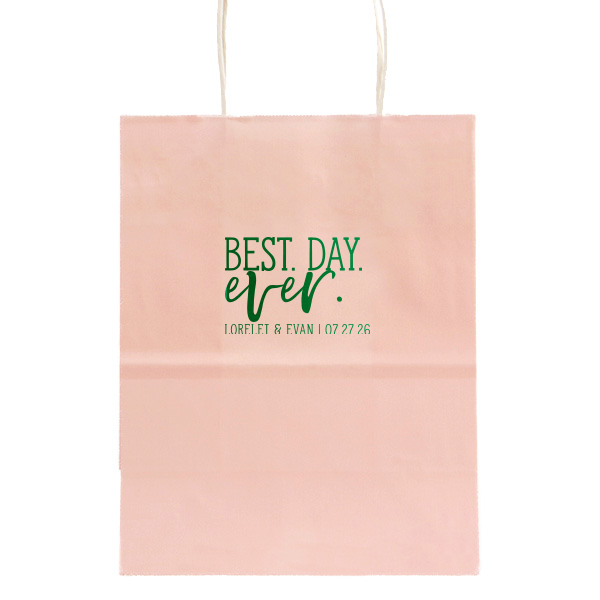 Our custom Ballet Pink Gift Bag with Shiny Leaf Foil couldn't be more perfect. It's time to show off your impeccable taste.