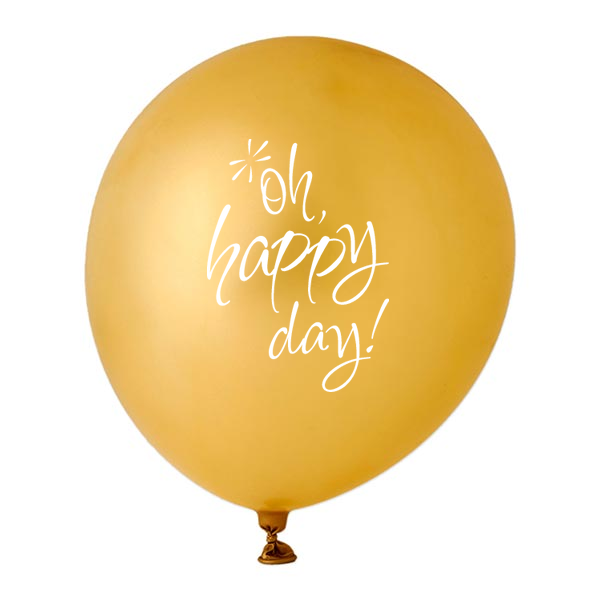 3 Oh Happy Day Balloon - Personalized Designer Balloons