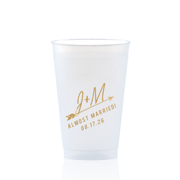 The ever-popular Almost Married Arrow Cup is good for use in Rehearsal Dinner, Bachelor/Bachelorette and Wedding themed parties and couldn't be more perfect. It's time to show off your impeccable taste.