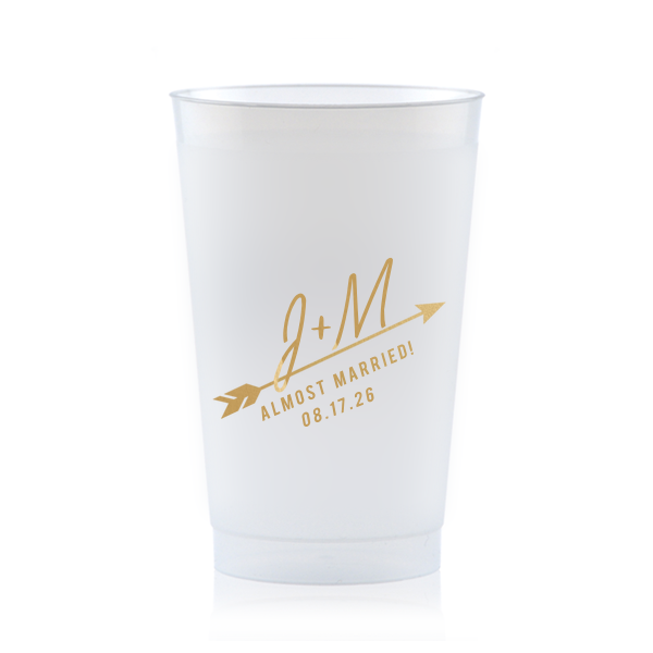 The ever-popular Almost Married Arrow Cup is good for use in Rehearsal Dinner, Bachelor/Bachelorette and Wedding themed parties and couldn't be more perfect. It's time to show off your impeccable taste.