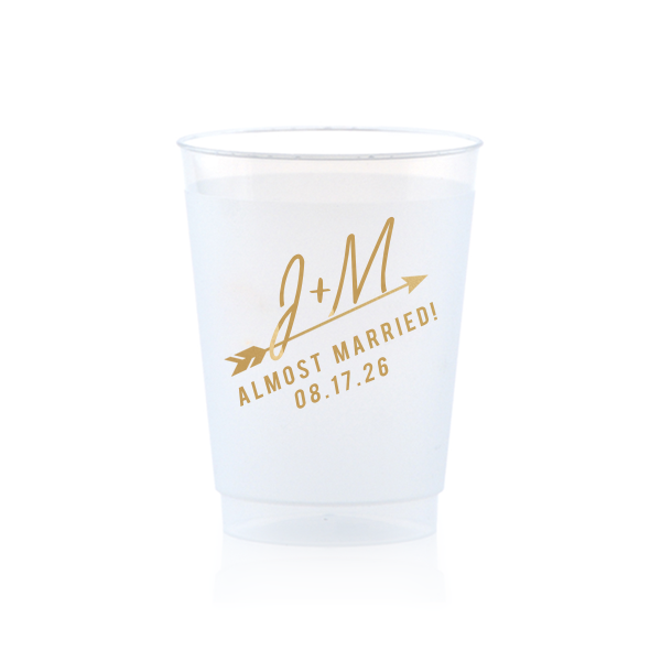 The ever-popular Almost Married Arrow Cup is good for use in Rehearsal Dinner, Bachelor/Bachelorette and Wedding themed parties and couldn't be more perfect. It's time to show off your impeccable taste.