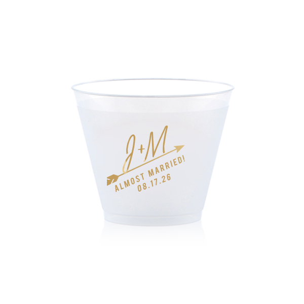 The ever-popular Almost Married Arrow Cup is good for use in Rehearsal Dinner, Bachelor/Bachelorette and Wedding themed parties and couldn't be more perfect. It's time to show off your impeccable taste.