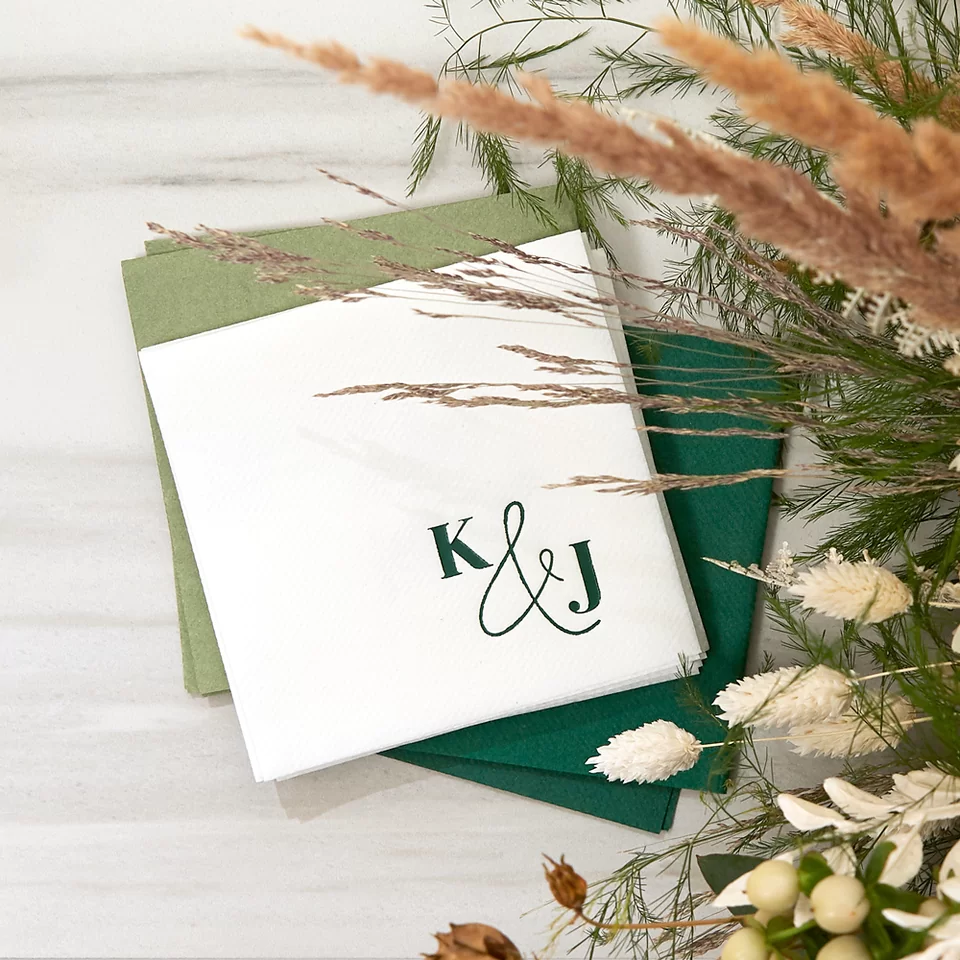 Bold & Modern Initials Napkin