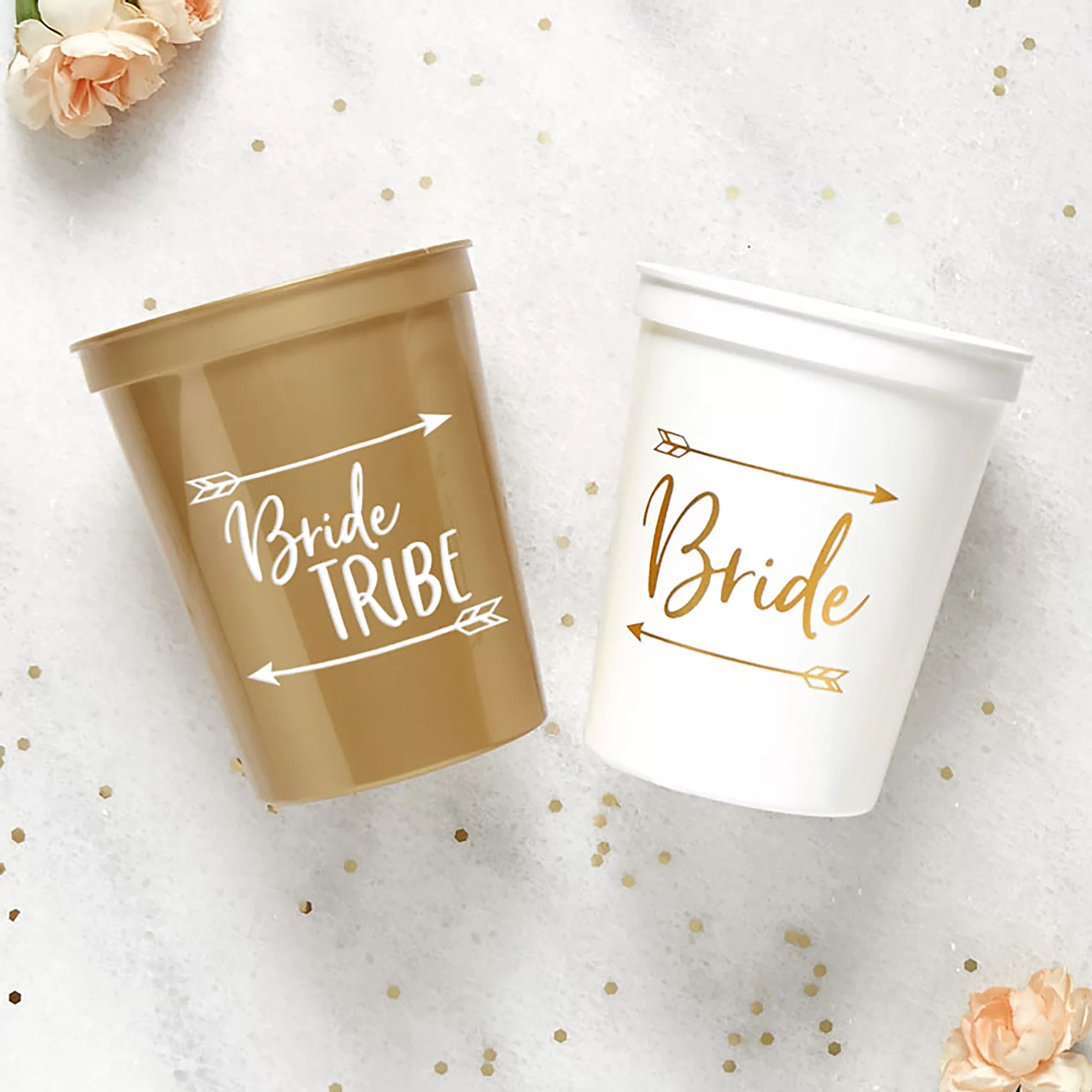 bride tribe gold and white