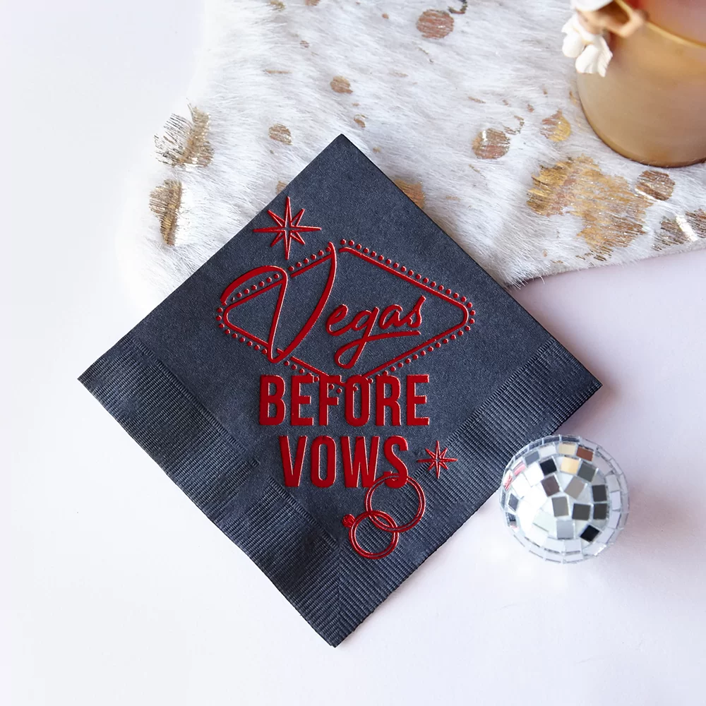 Vegas Before Vows Cocktail Napkins - Pack of 20 or 50