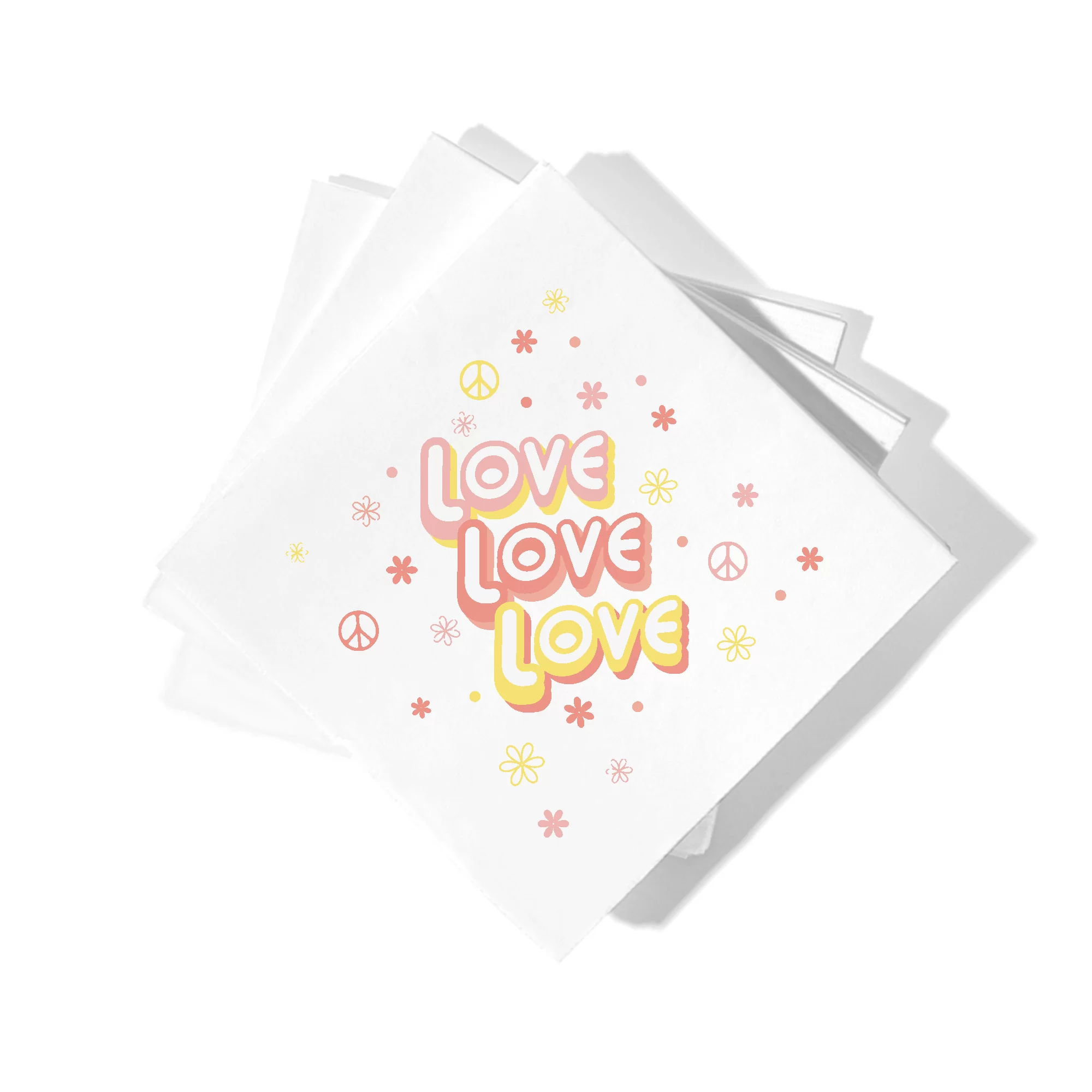 Love Love Love Pink Lemonade Photo Cocktail Napkins - Pack of 20 or 50 - Personalized Wedding Party Ready Napkins (Packs)