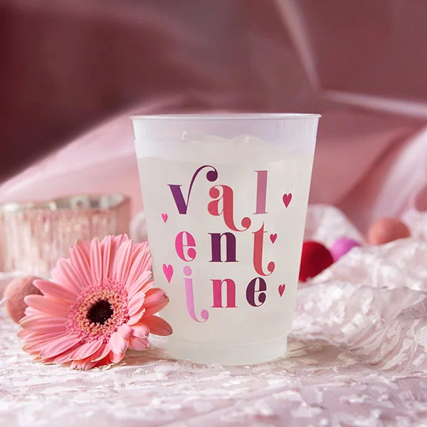Valentine party frost flex cups