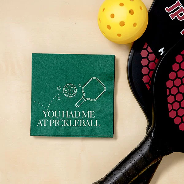 You Had Me At Pickleball Cocktail Napkins - Pack of 20 or 50