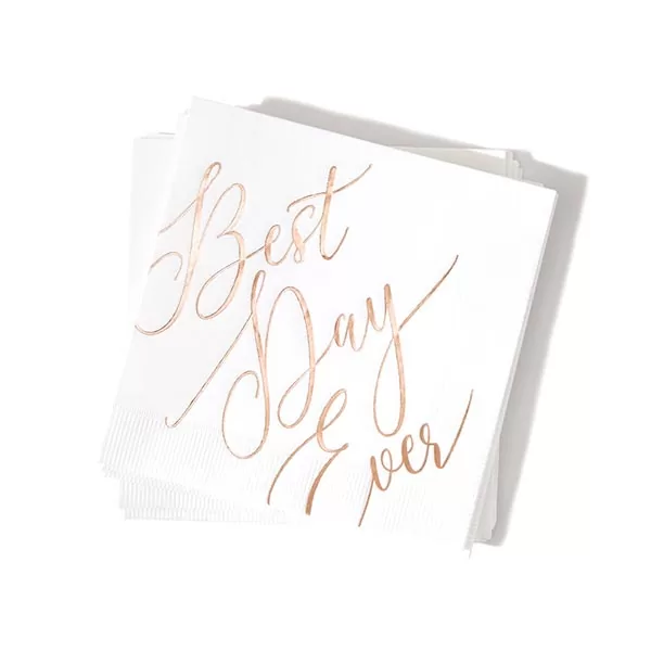 Best Day Ever Cocktail Napkins - Pack of 20 or 50