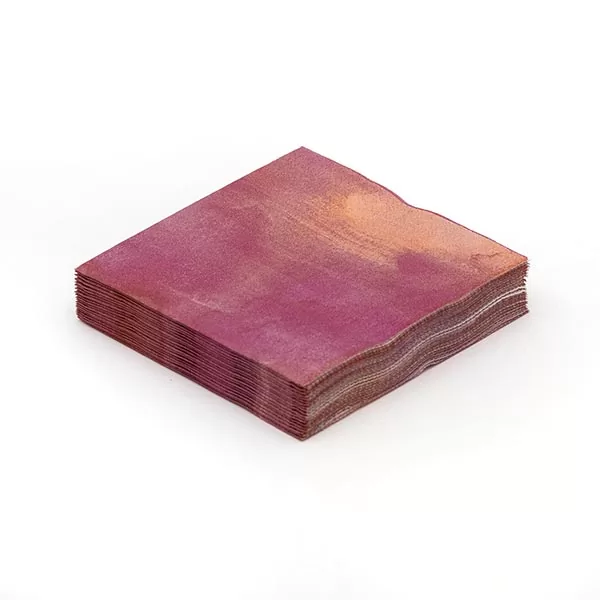 Watercolor Sangria stack of napkins