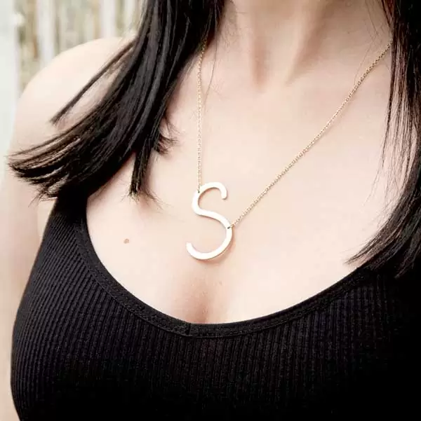 Initial necklace live