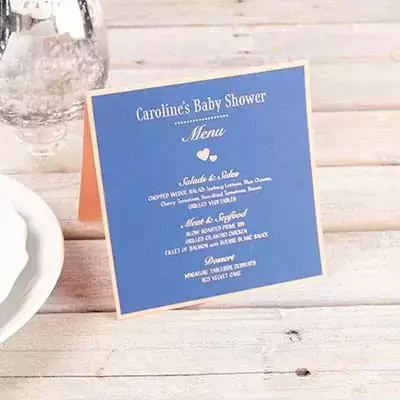 Folded Menu (Thermography)