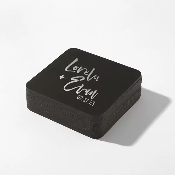 Square Leather Coaster (Foil)