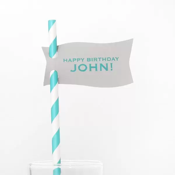 Wave Straw Tag (Foil)