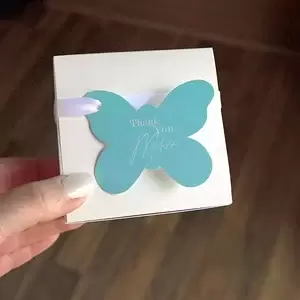 Letterpress Butterfly Gift Tag