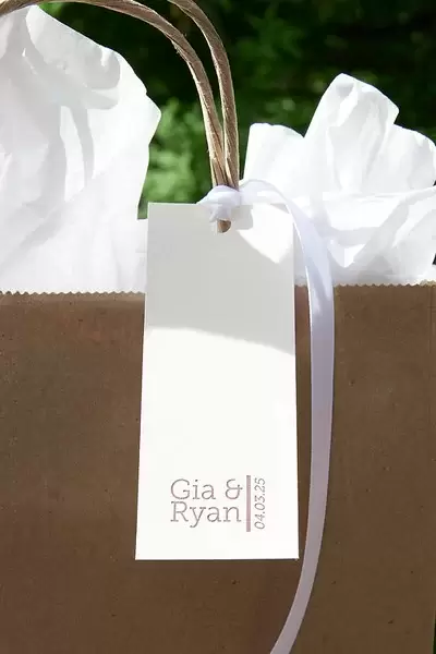 Large Rectangle Gift Tag (Letterpress)