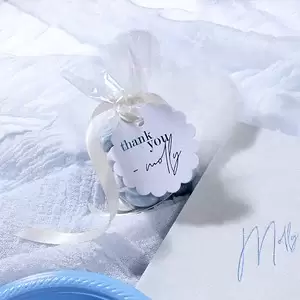 Letterpress Petal Gift Tag