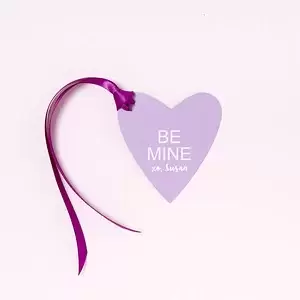 Letterpress Heart Gift Tag