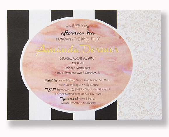 Full Color Bridal Shower Invitation