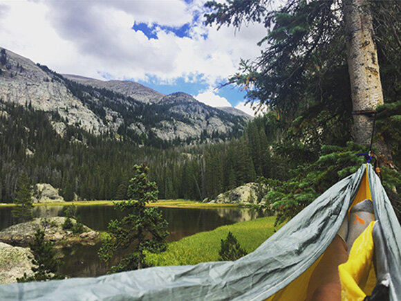 Hammock in the Colorado Mountains
