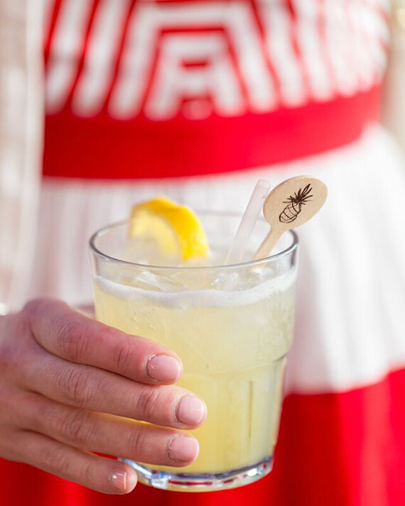Fresh Lemonade with Custom Coasters
