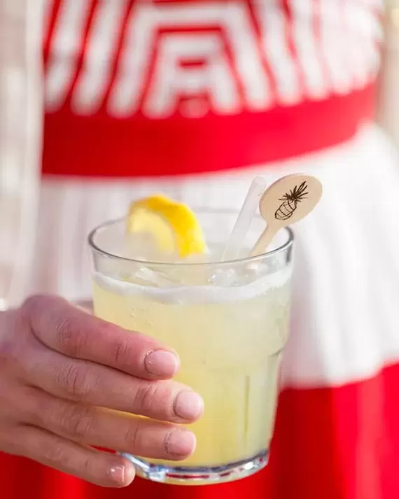 Fresh Lemonade with Custom Coasters