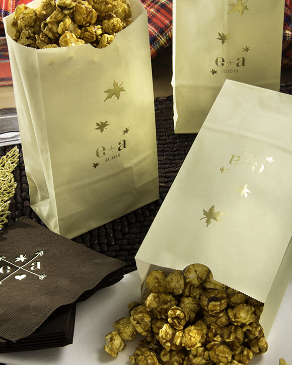 Personalized Wedding Favors Popcorn Bags