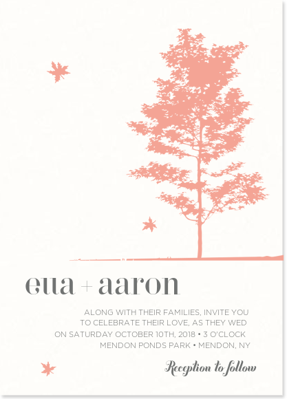 Fall Wedding Invitation