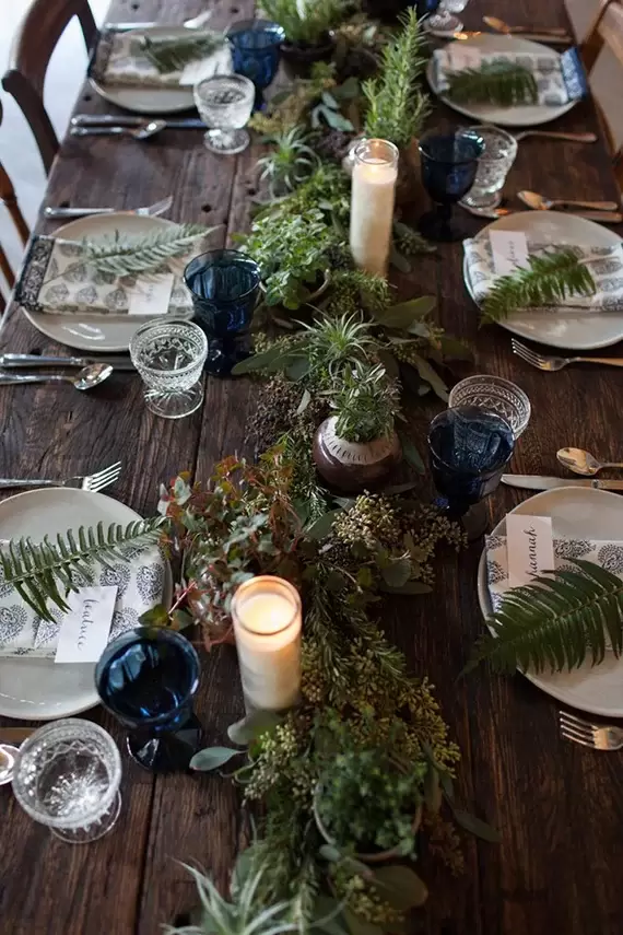 Wedding Greenery Table Runner