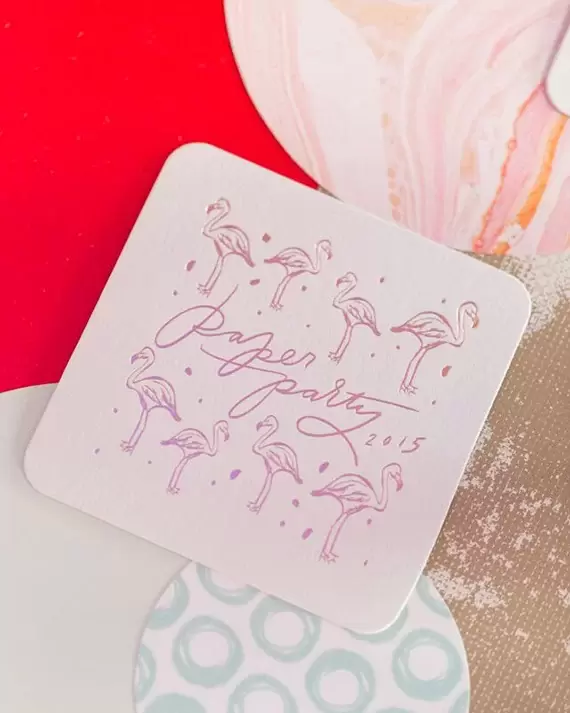 Oh So Beautiful Paper Personalized Coasters