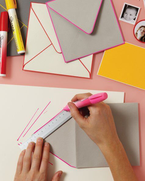 Sharpie envelope Martha Stewart DIY
