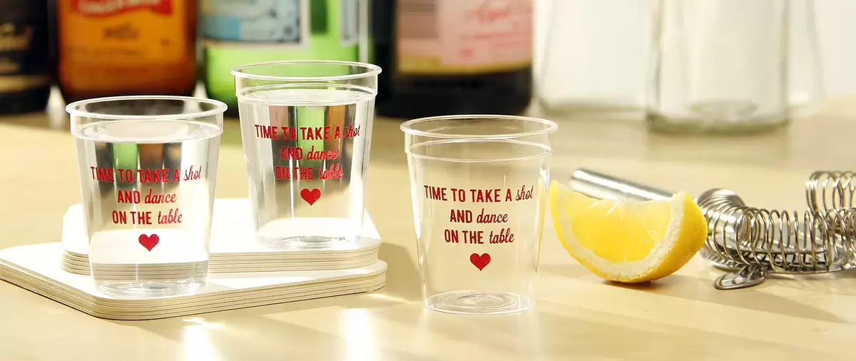 Lemon Drop Shots in Customized Shot Glasses