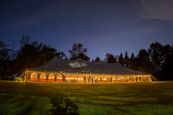 Fall Wedding Tent