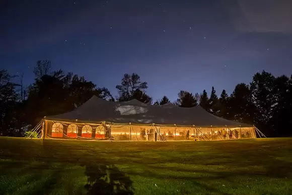 Fall Wedding Tent 