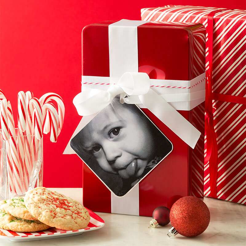 Coaster gift tag