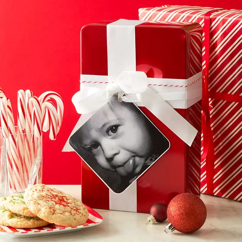 Coaster gift tag